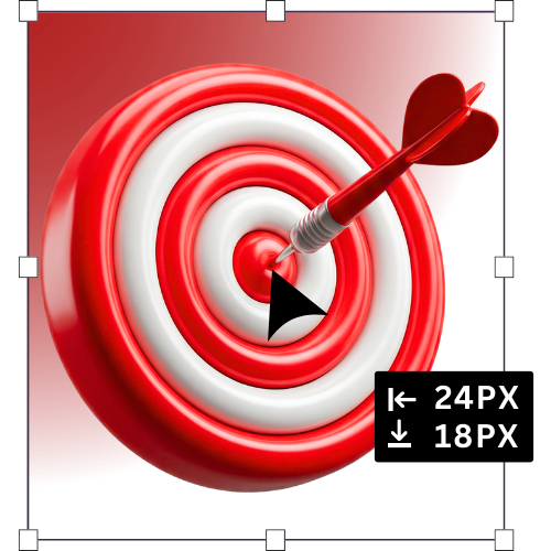 Flecha acertando o centro do alvo simbolizando precisão em campanhas e foco em resultados