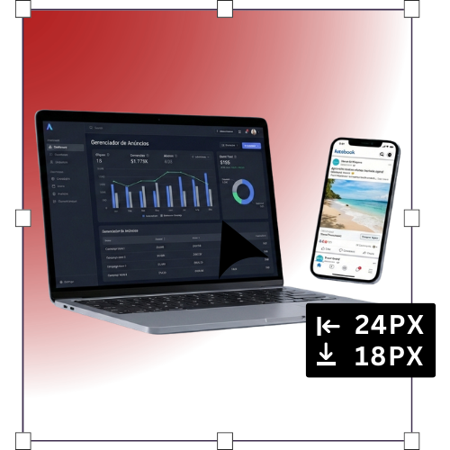 Notebook exibindo relatório de resultados com indicadores de desempenho