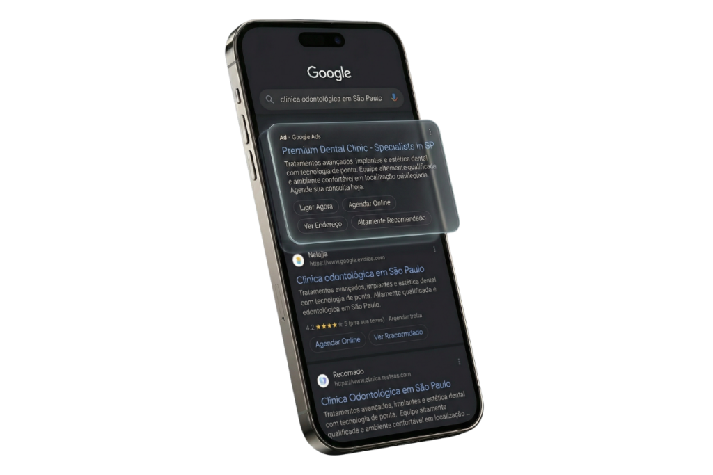 Campanha no Google Ads voltada para proteção de marca, expansão de alcance e aumento de oportunidades
